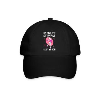 My favorite gymnast calls me Mama Gymnastics - Baseball Cap - black/black - Front