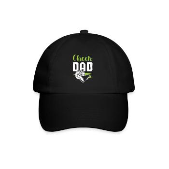 cheerleader papa - Baseballkappe - Schwarz/Schwarz - Vorne