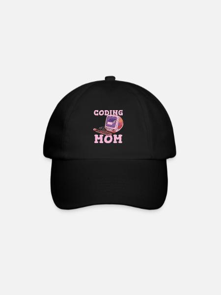 Développeur Coder Programmeur Mère - Casquette classique - noir/noir