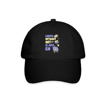 Kunstlehrer Lustiger Spruch Kunstkurs Kunstklasse - Baseballkappe - Schwarz/Schwarz - Vorne