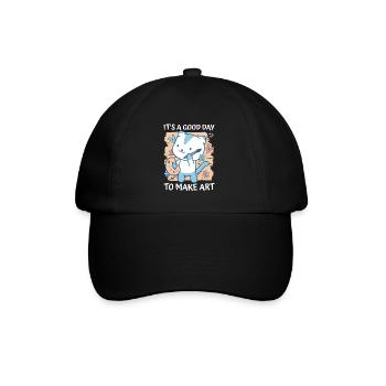 Kunstlehrer Lustiger Spruch Kunstkurs Kunstklasse - Baseballkappe - Schwarz/Schwarz - Vorne