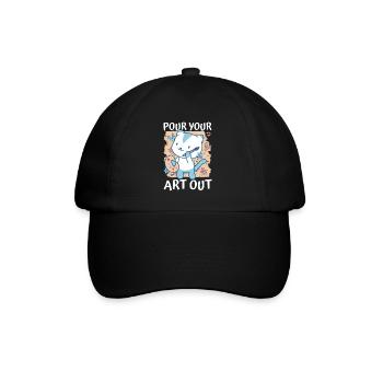 Art Teacher Funny Saying Art Course Art Class - Baseball Cap - black/black - Front