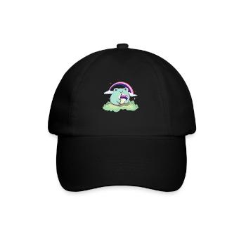 Genre Fluid Pride Flag Mignon Grenouille subtile LGB - Casquette classique - noir/noir - Devant