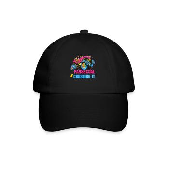 Pansexueller Stolz Monster Truck - Baseballkappe - Schwarz/Schwarz - Vorne