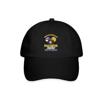 Billard Paar - Baseballkappe - Schwarz/Schwarz - Vorne