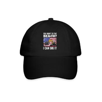 Retro Excavator Slogan Excavator Driver Construction Site - Baseball Cap - black/black - Front