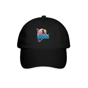 Rock Climbing Rock Climber Retro - Baseball Cap - black/black - Front