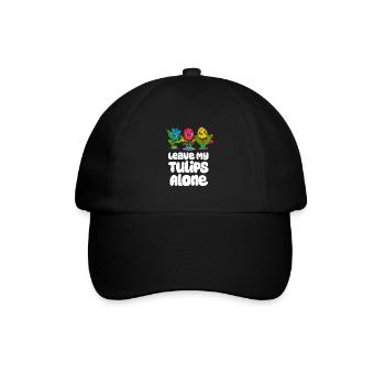 Tulips Cute - Baseball Cap - black/black - Front