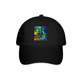 Tie dyeing peace - Baseball Cap - black/black - Front