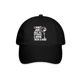 Arm wrestling arm wrestler - Baseball Cap - black/black - Front