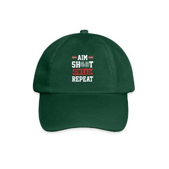 fléchette shoot jurer répéter - Casquette classique - vert bouteille - Devant