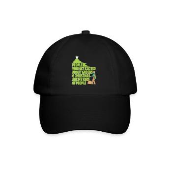 Hobby Gardener Garden Funny Garden Christmas - Baseball Cap - black/black - Front