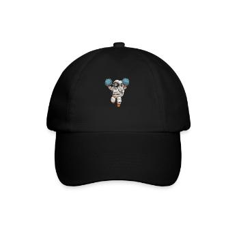 Cheerleader Cheerleading Astronaut - Baseballkappe - Schwarz/Schwarz - Vorne