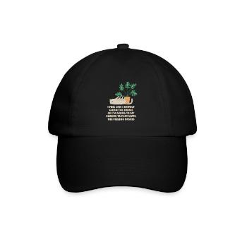Hobbygärtner Garten Katze Gartenkatze - Baseballkappe - Schwarz/Schwarz - Vorne