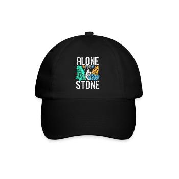 Lustige Gesteinsjagd Mineral Geologe - Baseballkappe - Schwarz/Schwarz - Vorne