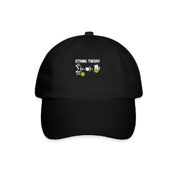 Physics Phyker Cat Quantum Physics String Theory - Baseball Cap - black/black - Front