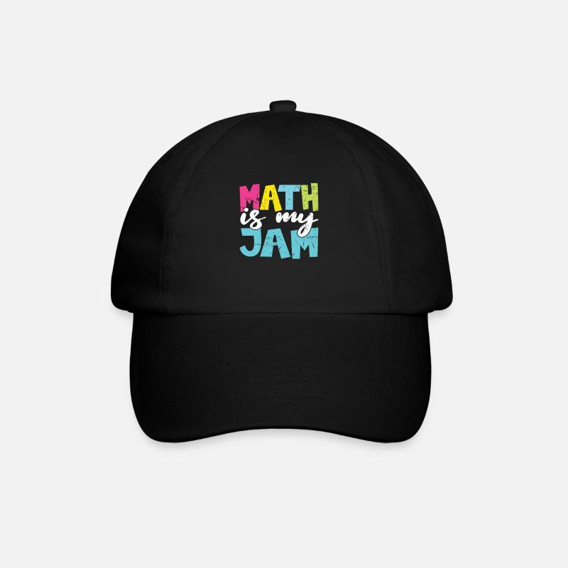 Mathelehrer Mathe Lehrer Lustig Math Is My Jam - Baseballkappe - Schwarz/Schwarz