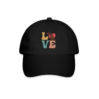 Chocolat Lab Chien Chocolat Labrador Retriever - Casquette classique - noir/noir - Devant