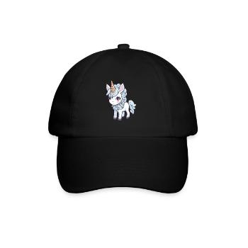 Licorne Bande Dessinée Mignon - Casquette classique - noir/noir - Devant