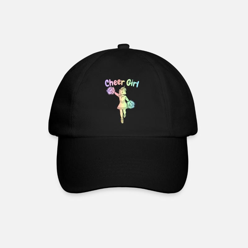 Cheerleading Cheerleader - Baseballkappe - Schwarz/Schwarz