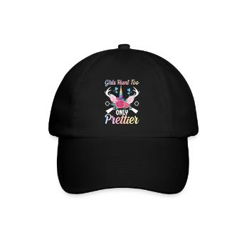 Chasse au cerf Fille Chasseresse - Casquette classique - noir/noir - Devant