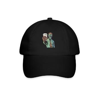 Café Café Halloween Zombie Main - Casquette classique - noir/noir - Devant