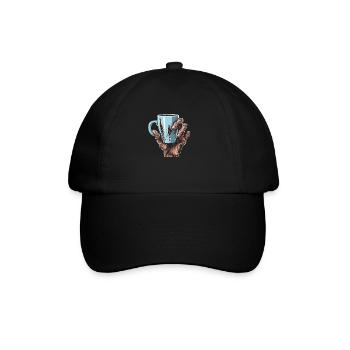 Coffee Cafe Halloween Zombie Hand - Baseball Cap - black/black - Front