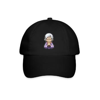 Christian Christianity Granny - Baseball Cap - black/black - Front