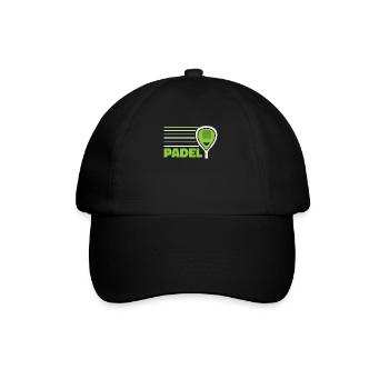 Le padel - Casquette classique - noir/noir - Devant