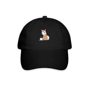 Café d’alpaga - Casquette classique - noir/noir - Devant