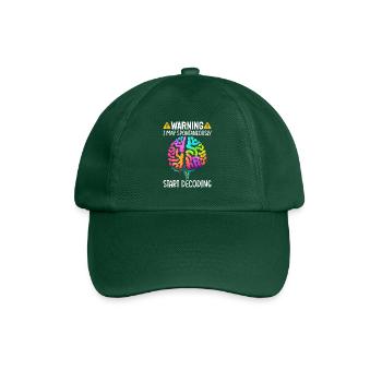 Funny Dyslexia Awareness Dyslexic - Baseball Cap - bottle green - Front