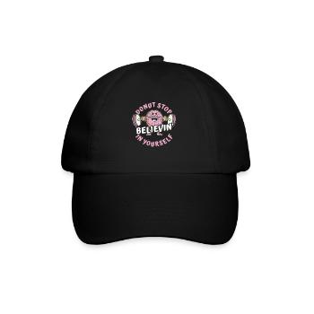 Donut Fitness Funny Donut Gym - Baseball Cap - black/black - Front