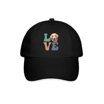 Golden Retriever Hundeliebhaber - Baseballkappe - Schwarz/Schwarz - Vorne
