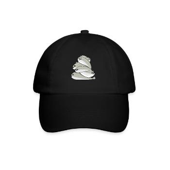 Sacabambaspis Heap Fish Meme - Baseball Cap - black/black - Front