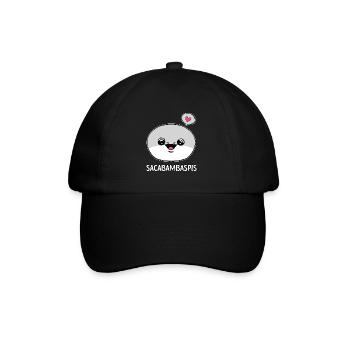 Sacabambaspis Face Fish Meme Japanese - Baseball Cap - black/black - Front