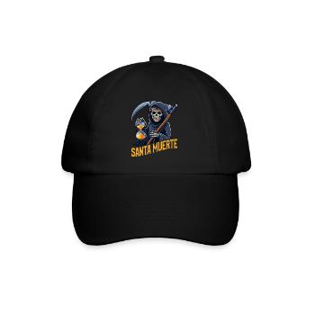 Santisima Muerte Dia De Los Muertos Mexicain - Casquette classique - noir/noir - Devant