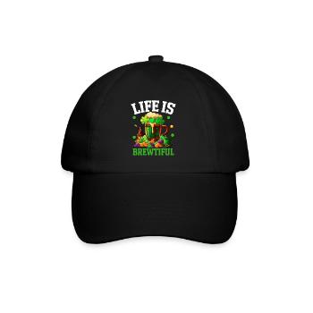 Drôle de bière artisanale irlandaise de la Saint-Patrick - Casquette classique - noir/noir - Devant