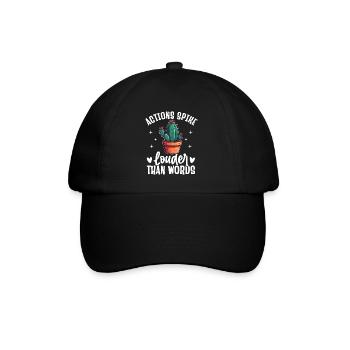 Funny Succulent Cactus - Baseball Cap - black/black - Front