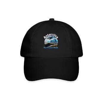 Antarktis Unsere Gefrorene Oase - Baseballkappe - Schwarz/Schwarz - Vorne