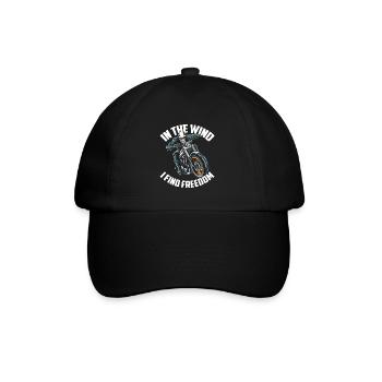 Moto Motard Motard - Casquette classique - noir/noir - Devant