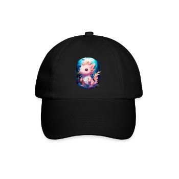 Axolotl - Baseball Cap - black/black - Front