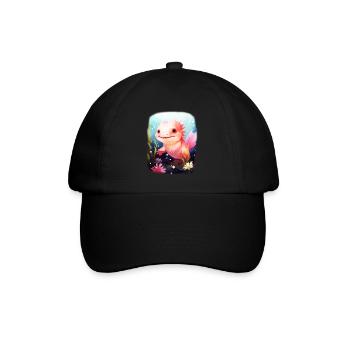 Axolotl - Baseballkappe - Schwarz/Schwarz - Vorne