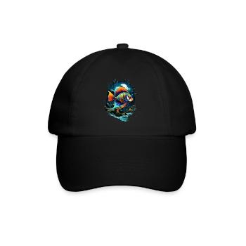 Angelfish - Baseball Cap - black/black - Front