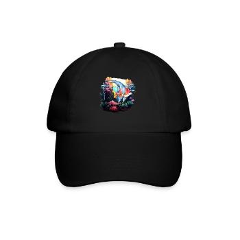 Angelfish - Baseball Cap - black/black - Front