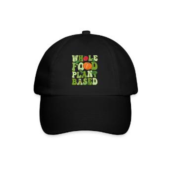 Véganisme végétalien groovy - Casquette classique - noir/noir - Devant