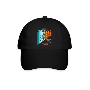 vélo mont ventoux cyclsite velo - Casquette classique - noir/noir - Devant