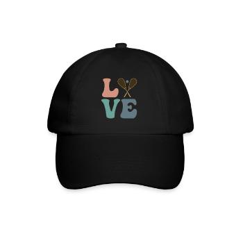LOVE Squash Player Trainer - Baseballkappe - Schwarz/Schwarz - Vorne