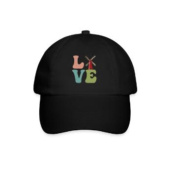 LOVE Wind Power Plant Wind Power - Baseball Cap - black/black - Front