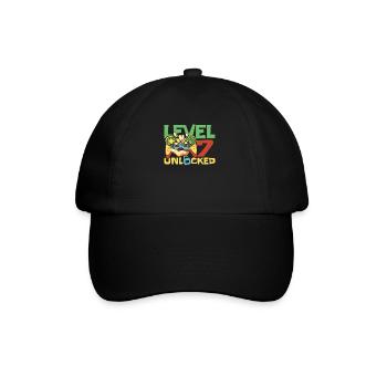 Gamer Gaming Level 7 Unlocked - Baseball Cap - black/black - Front