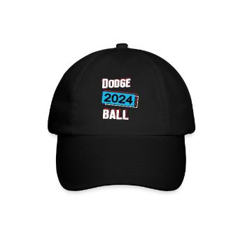 Dodgeball 2024 Dodgeballer Dodgeballspieler Spiel - Baseballkappe - Schwarz/Schwarz - Vorne